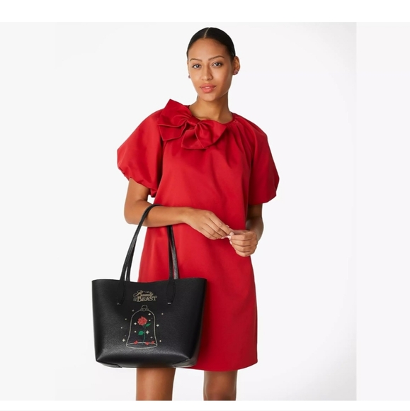 Disney x Kate Spade Beauty and the Beast reversible leather tote - Picture 1 of 4